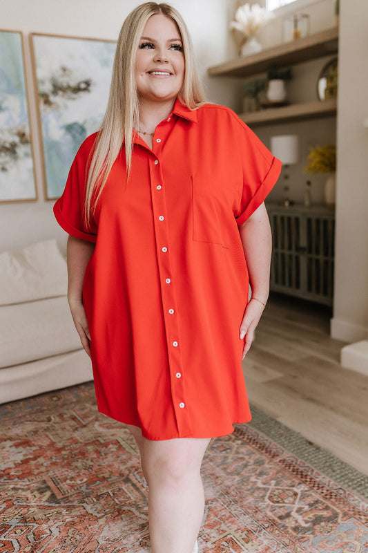 Tell Me About It Shirt Dress (Online Exclusive)