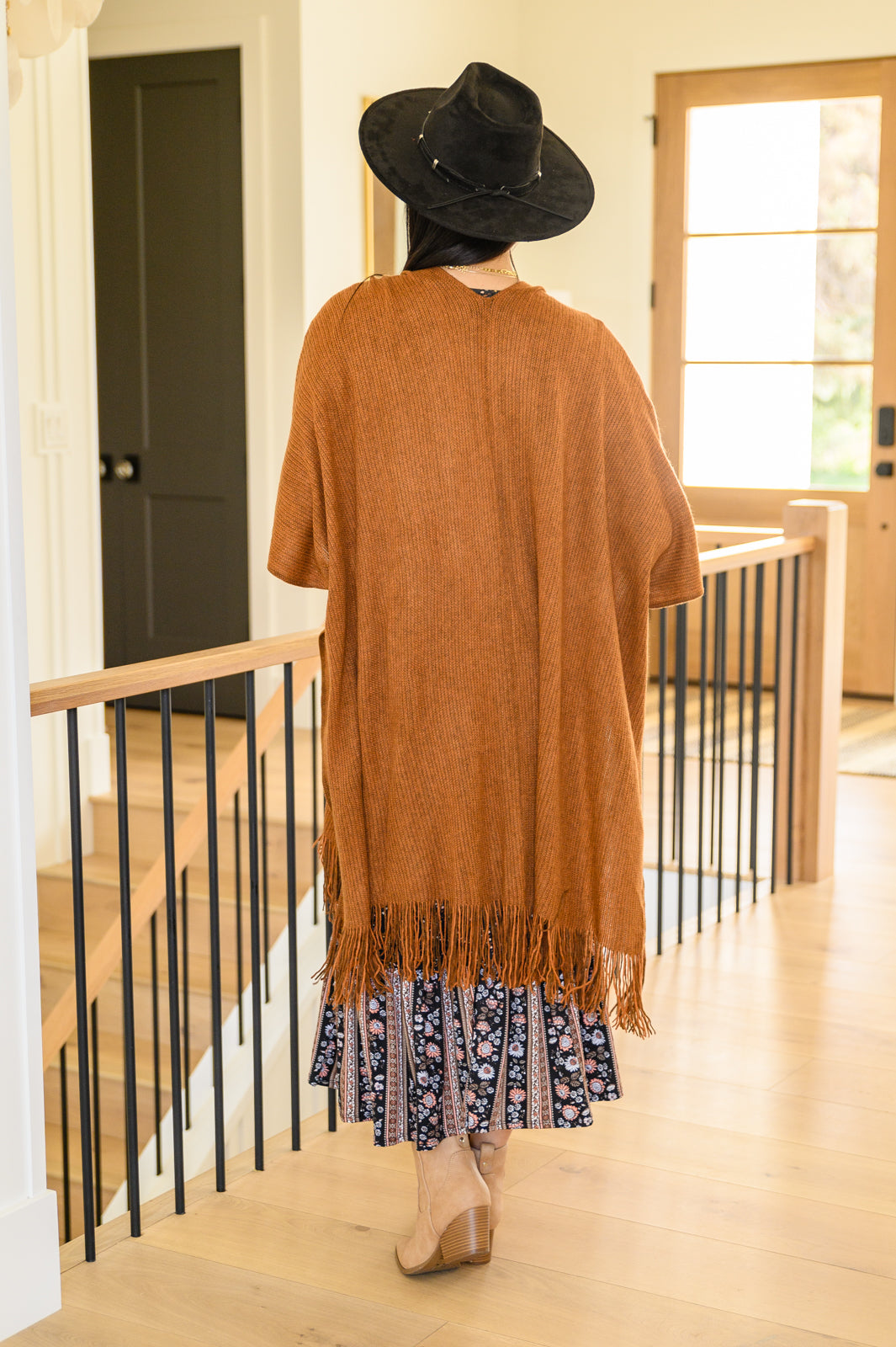 Tell My Story Rib Knit Kimono In Camel (Online Exclusive)