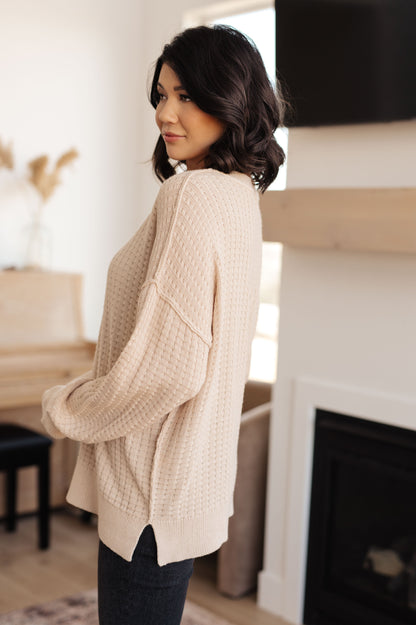 Terrifically Textured Sweater in Mocha (Online Exclusive)