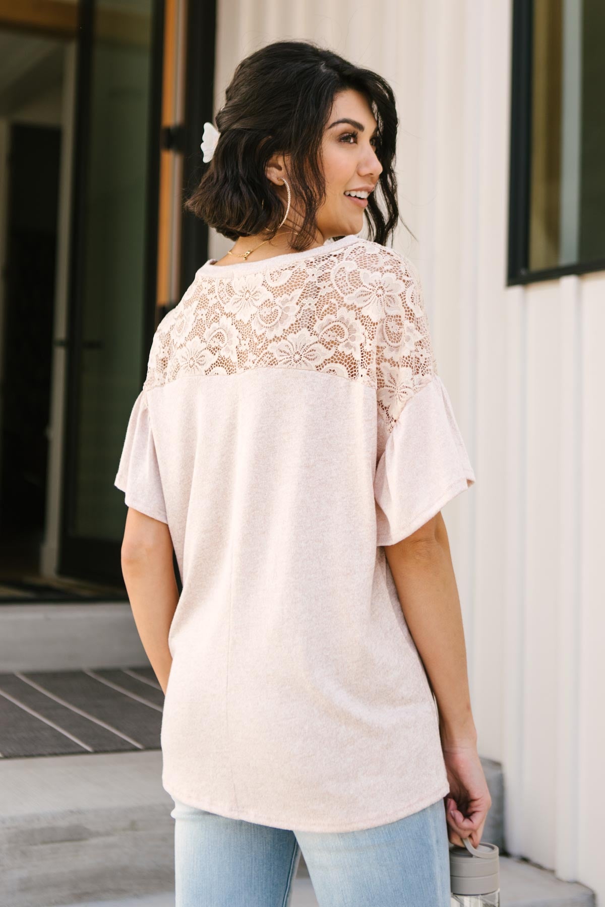 The Looking Around In Lace Top (Online Exclusives)