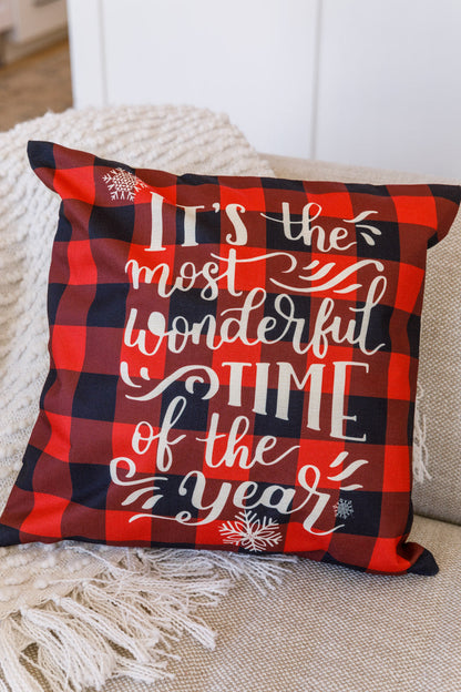 The Most Wonderful Time Pillow Cover (Online Exclusive)