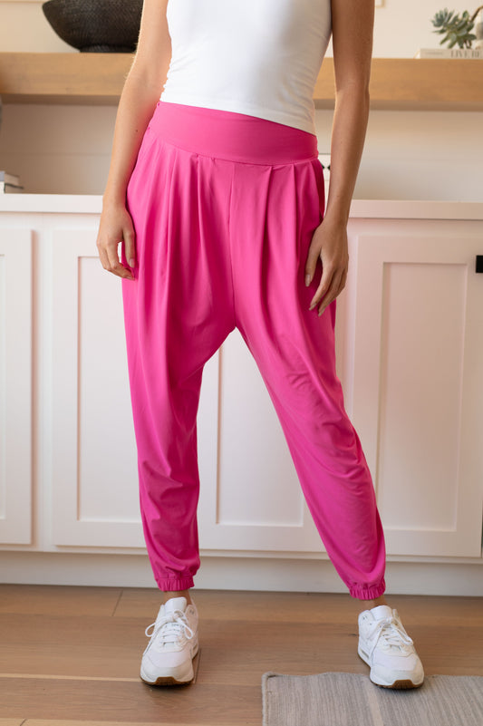 The Motive Slouch Jogger in Hot Pink (Online Exclusive)