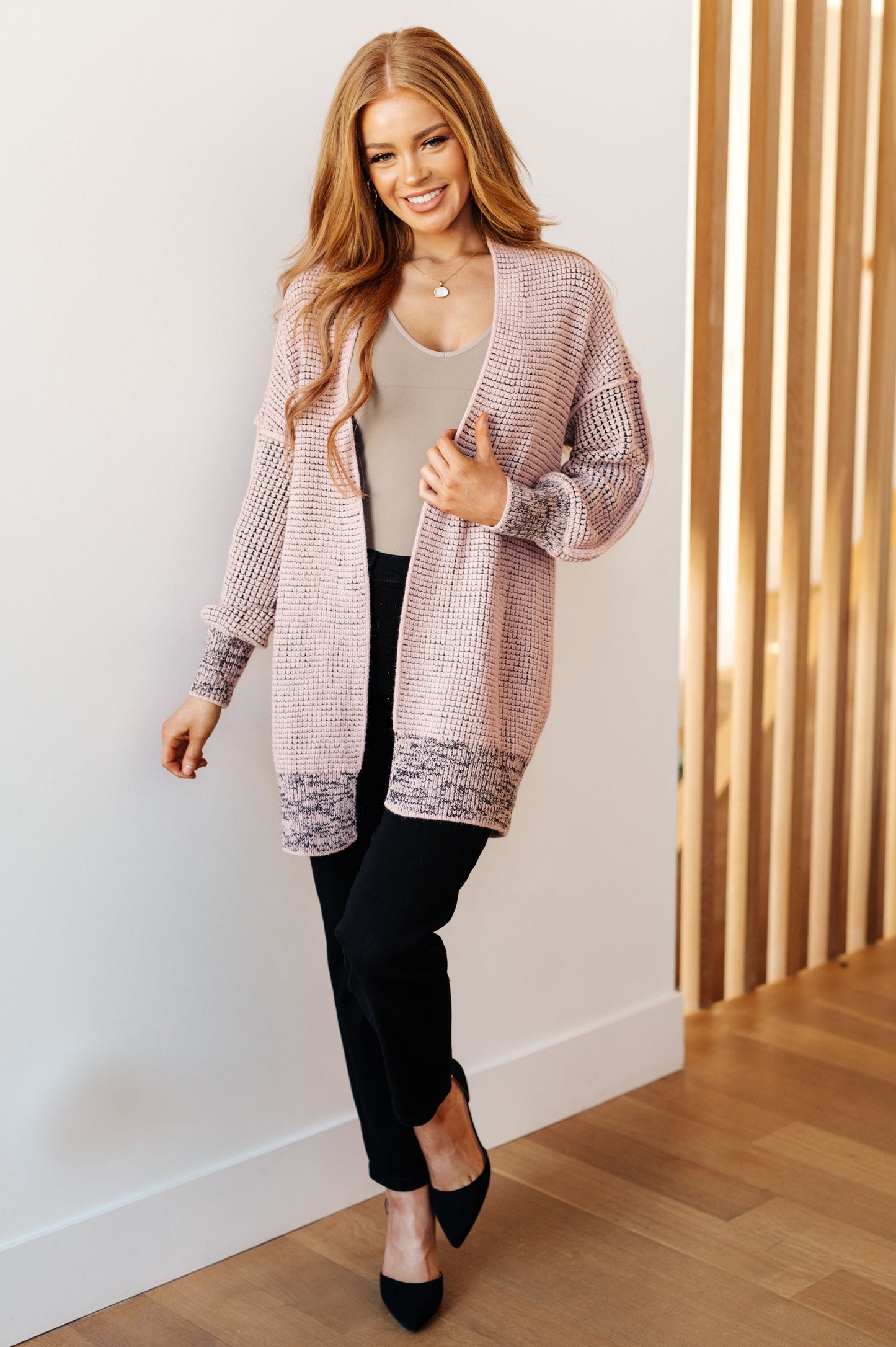 The Way It Was Cardigan in Mauve (Online Exclusive)