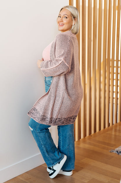 The Way It Was Cardigan in Mauve (Online Exclusive)