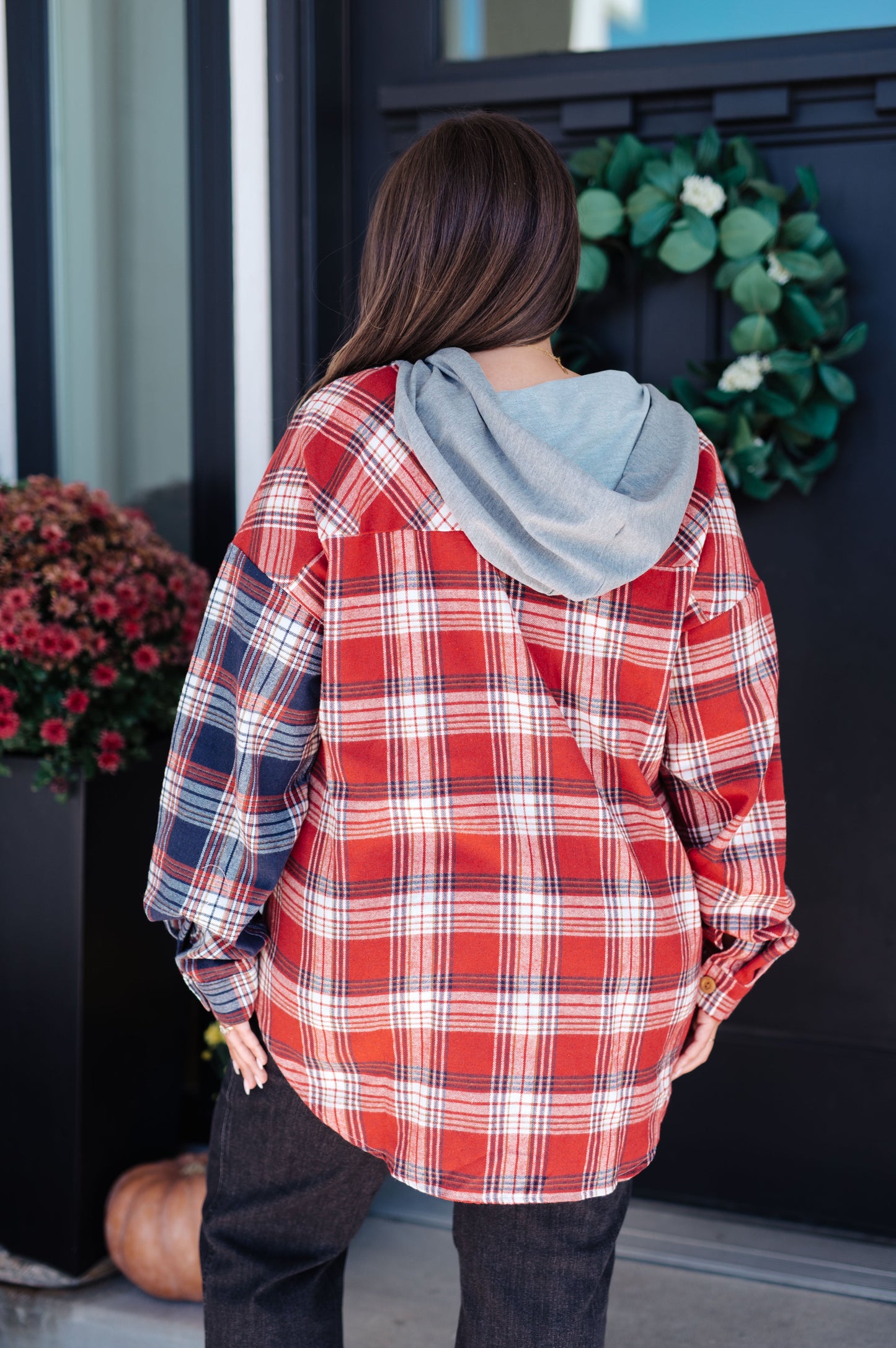 Thinking Out Loud Hooded Flannel (Online Exclusive)