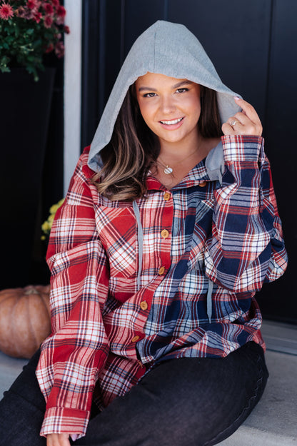 Thinking Out Loud Hooded Flannel (Online Exclusive)