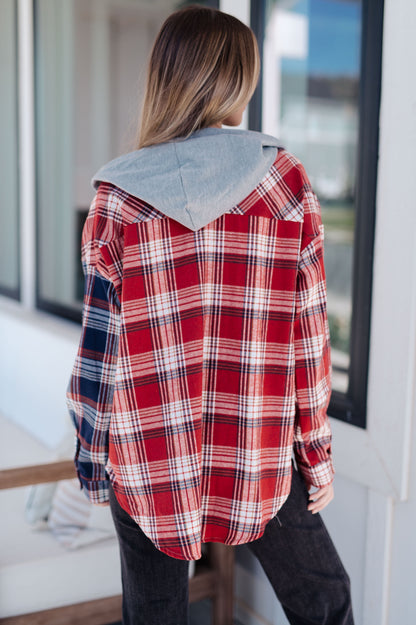 Thinking Out Loud Hooded Flannel (Online Exclusive)