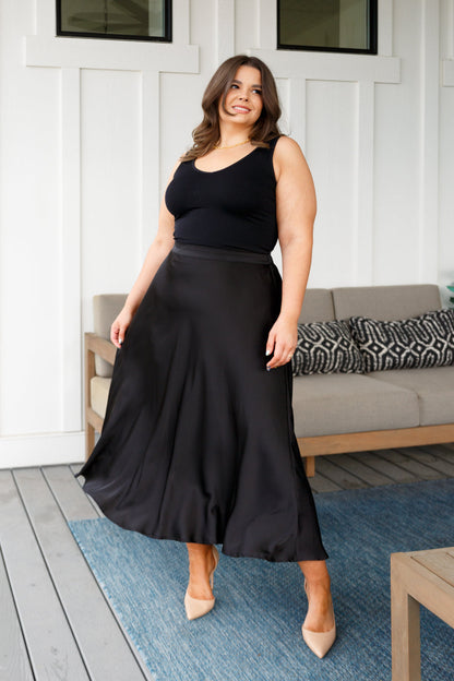 Timeless Tale Maxi Skirt in Black (Online Exclusive)