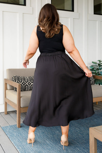 Timeless Tale Maxi Skirt in Black (Online Exclusive)