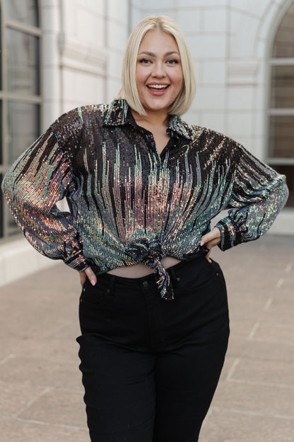 Too Glitz to Glam Button Up Shirt (Online Exclusive)