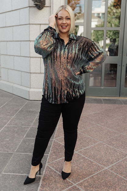 Too Glitz to Glam Button Up Shirt (Online Exclusive)