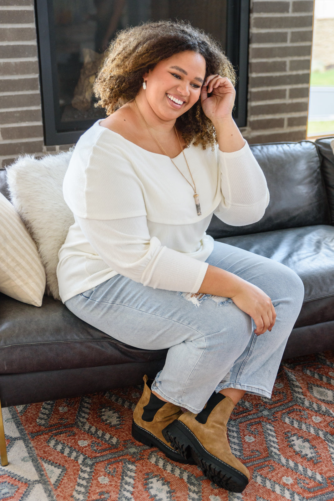 Top Tier Sweater in Ivory