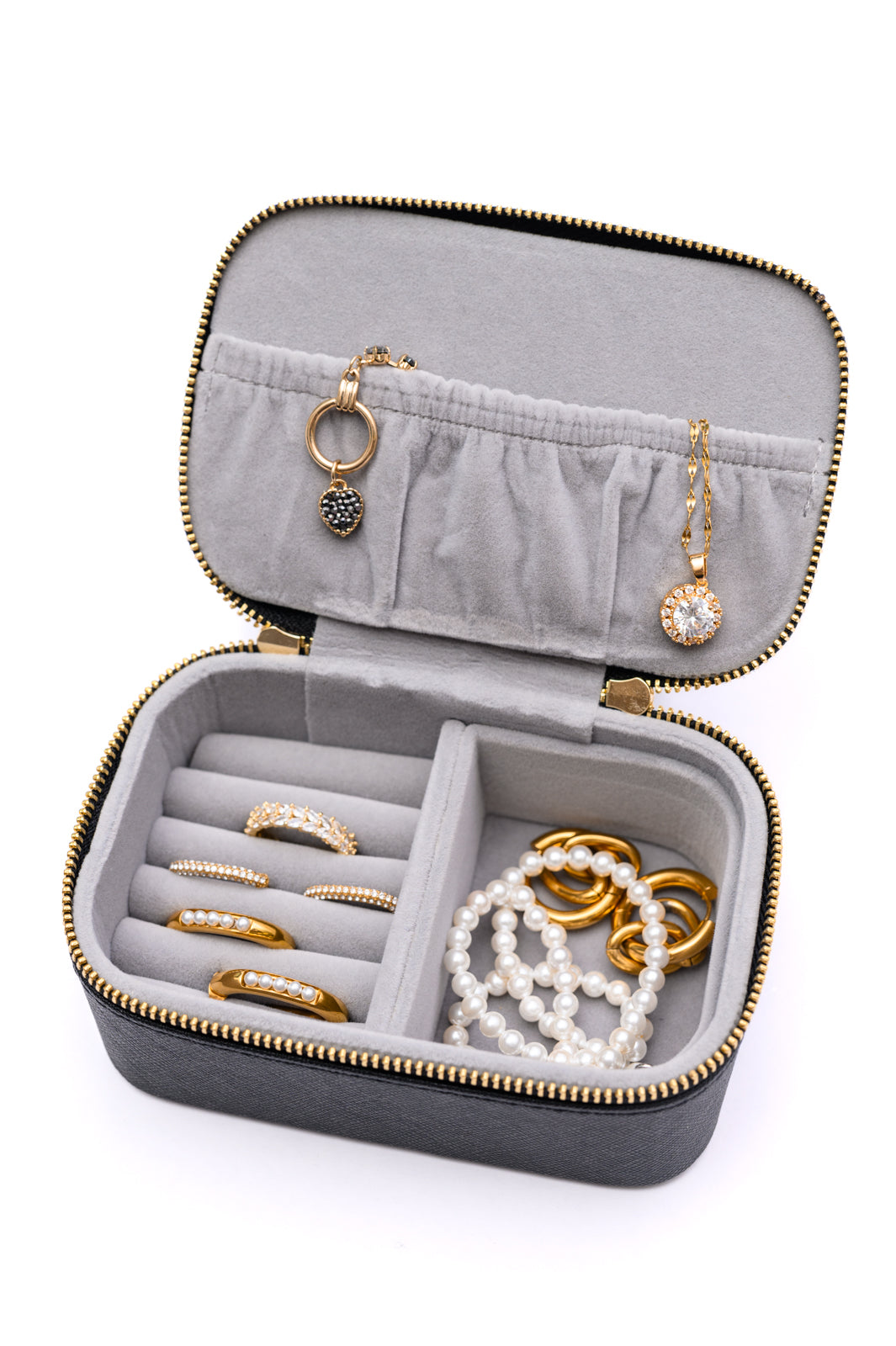 Travel Jewelry Case in Black (Online Exclusive)