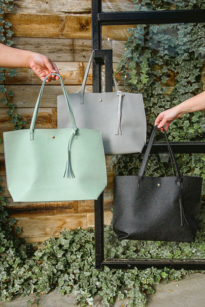 Valerie Faux Leather Tote Bag (Online Exclusive)