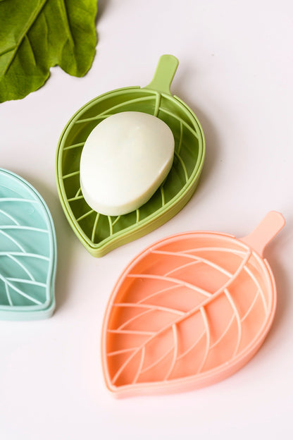 3 pack Vintage Leaf Shape Soap Dish with water catch (Online Exclusive)