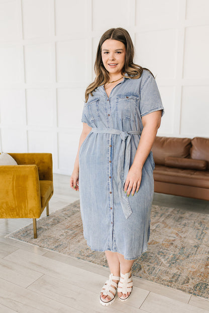 Wait For It Denim Shirtdress (Online Exclusive)