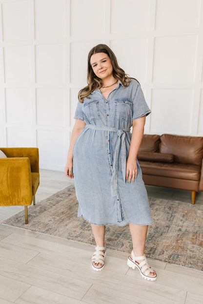 Wait For It Denim Shirtdress (Online Exclusive)