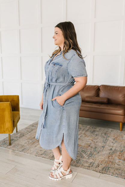 Wait For It Denim Shirtdress (Online Exclusive)