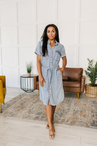 Wait For It Denim Shirtdress (Online Exclusive)