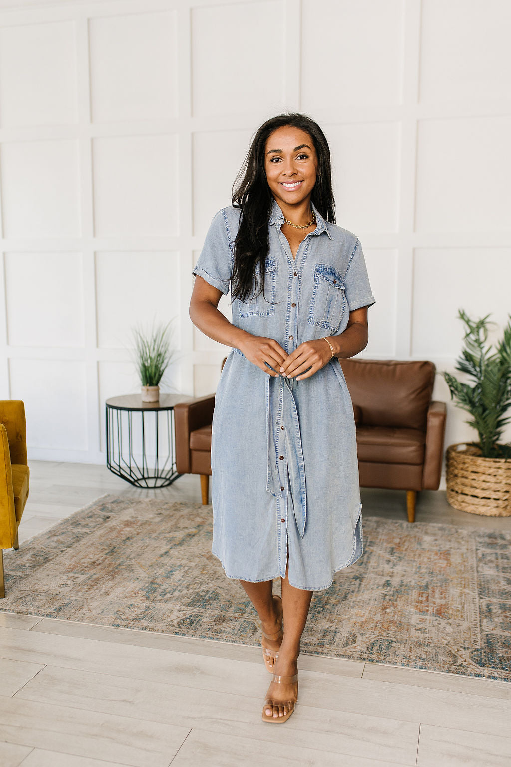 Wait For It Denim Shirtdress (Online Exclusive)