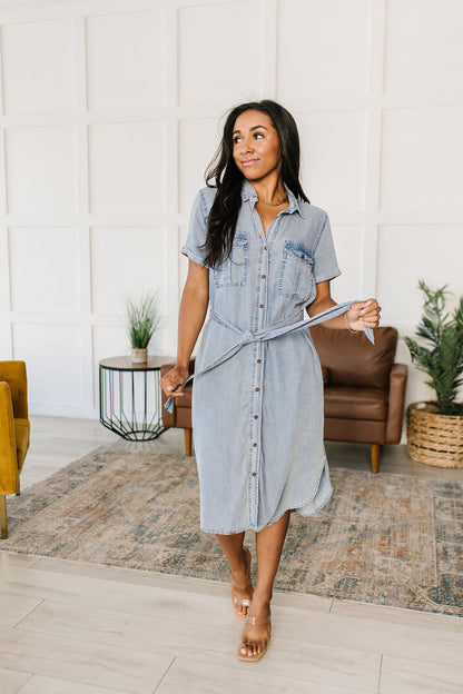 Wait For It Denim Shirtdress (Online Exclusive)