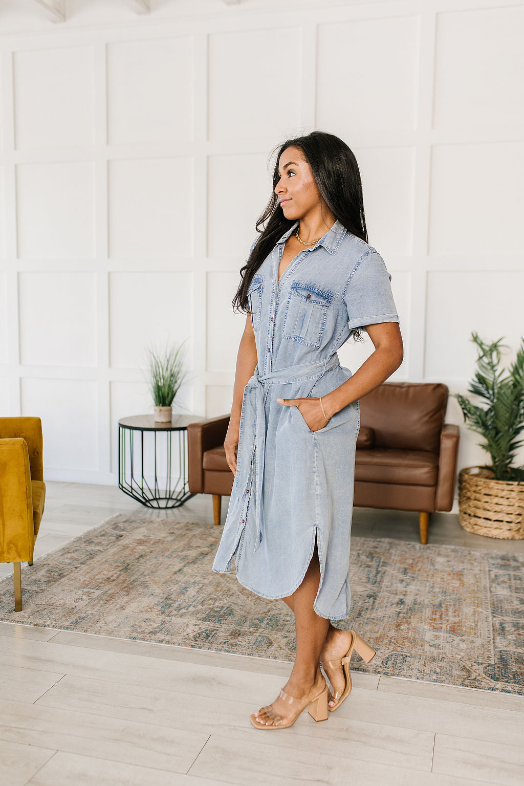 Wait For It Denim Shirtdress (Online Exclusive)