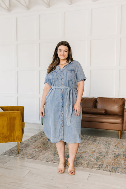 Wait For It Denim Shirtdress (Online Exclusive)