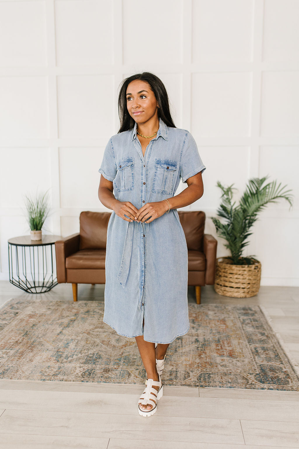 Wait For It Denim Shirtdress (Online Exclusive)