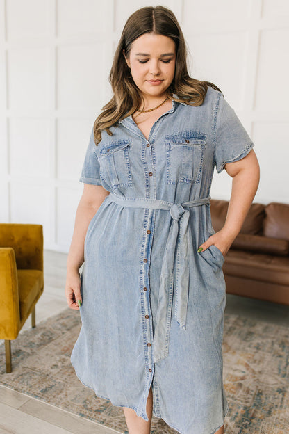 Wait For It Denim Shirtdress (Online Exclusive)