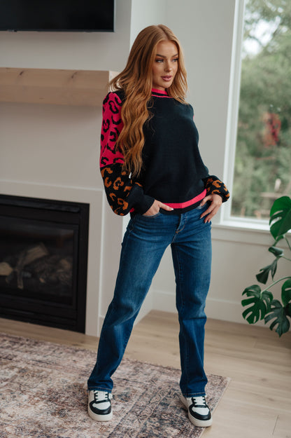 Wild About You Animal Print Sweater (Online Exclusive)