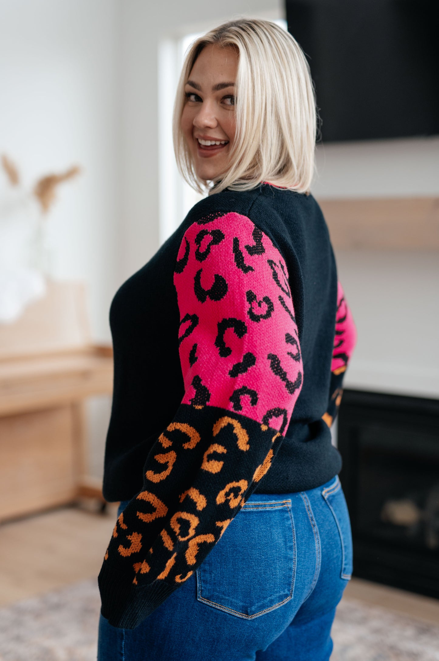 Wild About You Animal Print Sweater (Online Exclusive)