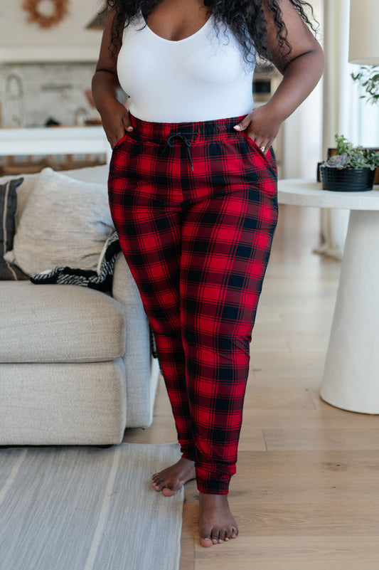 Your New Favorite Joggers in Red Plaid (Online Exclusive)