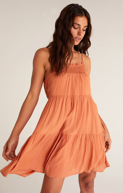 Breezy Crinkle Dress - Copper