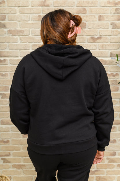 Ensemble veste à capuche zippée et pantalon de jogging en noir (exclusivité en ligne)