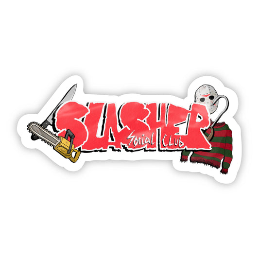 Slasher Social Club Autocollant d’Halloween