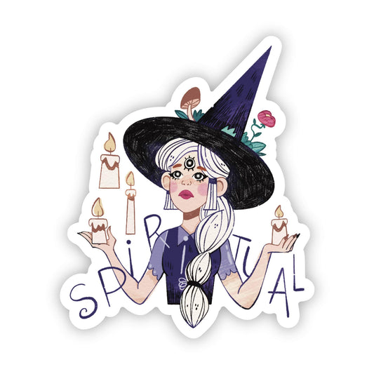 "Spiritual" witch sticker