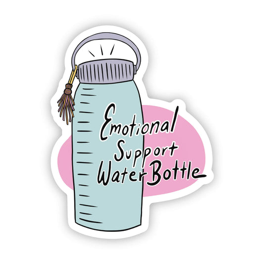 Adhesivo "Botella de agua de apoyo emocional"
