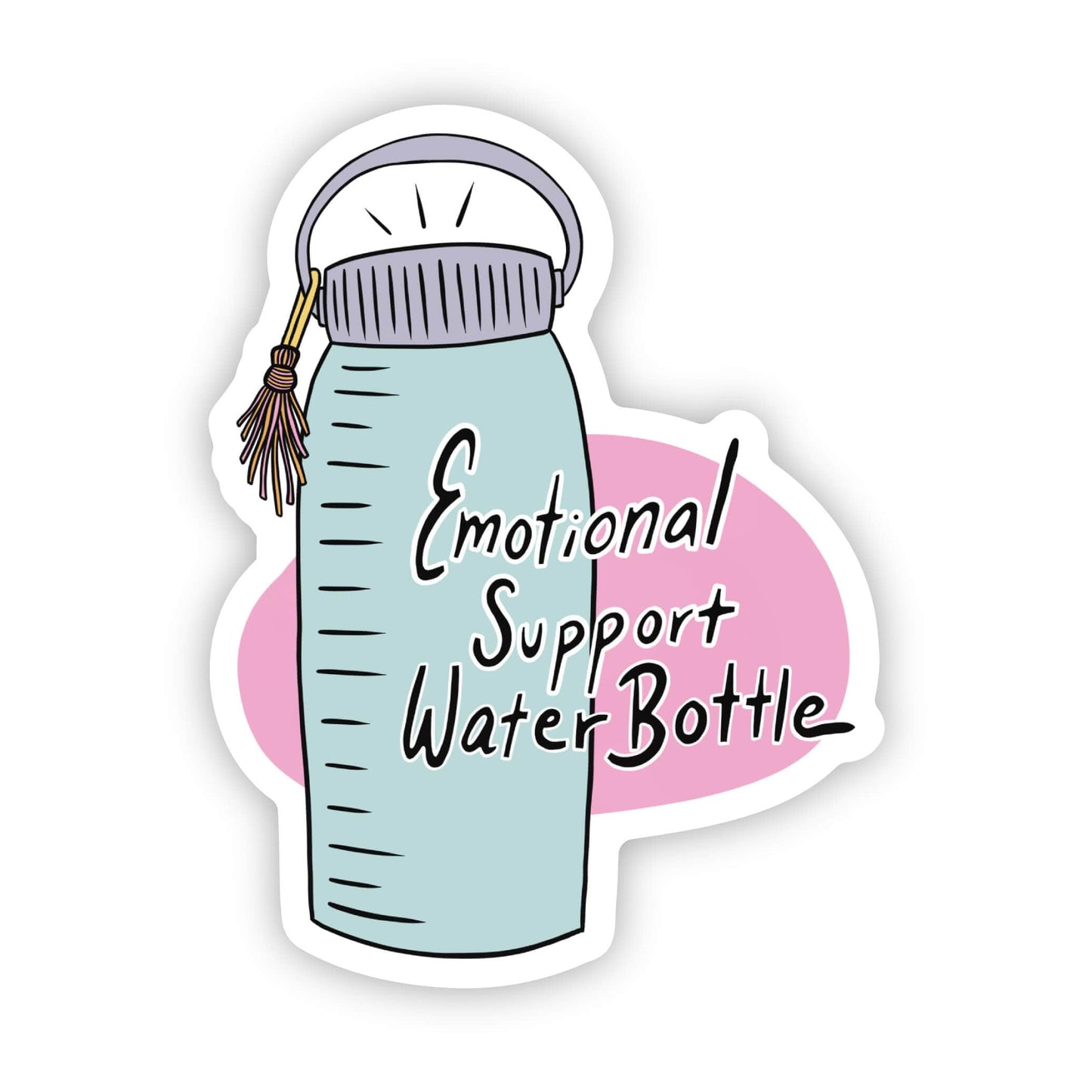 Adhesivo "Botella de agua de apoyo emocional"
